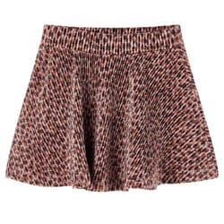 Kids' Skirt Girls' Skater Skirt Children Short Skirt Leopard Print Old Pink - 128