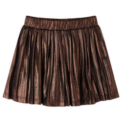 Kids' Skirt Girls Skater Skirt Toddler School Short Skirt with Glitters Cognac - 128