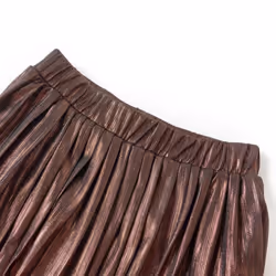 Kids' Skirt Girls Skater Skirt Toddler School Short Skirt with Glitters Cognac - 128
