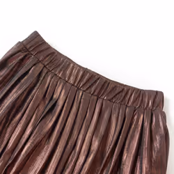Kids' Skirt Girls Skater Skirt Toddler School Short Skirt with Glitters Cognac - 140