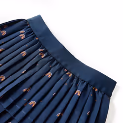 Kids' Skirt Girl's Skater Skirt Kids Short Skirt Rainbows Print Navy Blue - 104