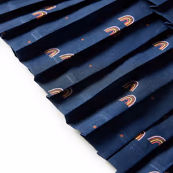 Kids' Skirt Girl's Skater Skirt Kids Short Skirt Rainbows Print Navy Blue - 104