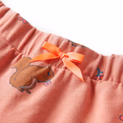 Kids' Skirt Girl's Skater Skirt Kids Short Skirt Squirrels Print Old Rose - 140