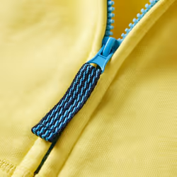 Kids' Hooded Sweatshirt Children Kids Pullover Hoodie with Zip Light Yellow - 92