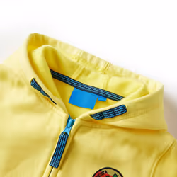 Kids' Hooded Sweatshirt Children Kids Pullover Hoodie with Zip Light Yellow - 104