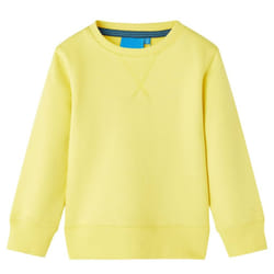 Kids' Sweatshirt Children's Kids Clothes Toddler Tops Pullover Light Yellow - 140