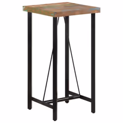 vidaXL Solid Reclaimed Wood Bar Table Kitchen Dining Furniture Multi Sizes - 55 x 55 x 107 cm