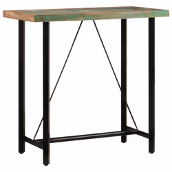 vidaXL Solid Reclaimed Wood Bar Table Kitchen Dining Furniture Multi Sizes - 110 x 55 x 107 cm