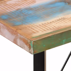vidaXL Bar Table Kitchen Coffee Table Side Table Solid Wood Reclaimed and Iron - Additional view 4