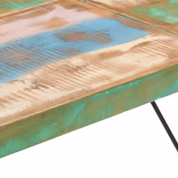 vidaXL Bar Table Kitchen Coffee Table Side Table Solid Wood Reclaimed and Iron - Additional view 6