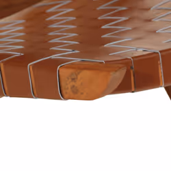 vidaXL Folding Relaxing Chair Home Foldable Office Chair Brown Real Leather - Additional view 6