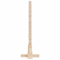 vidaXL Wooden Christmas Trees Xmas Tree for Decoration 3 pcs Solid Wood Pine - 60 cm - Additional view 4