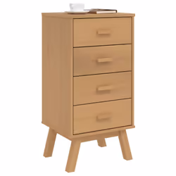 VidaXL 358585 nightstand/bedside table Brown - Additional view 4