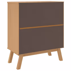 vidaXL Drawer Cabinet Office File Cabinet White and Brown Solid Wood Pine - Additional view 8