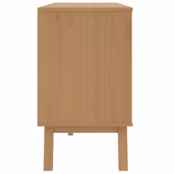 vidaXL Drawer Cabinet Office File Cabinet White and Brown Solid Wood Pine - Additional view 7