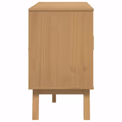 vidaXL Sideboard Storage Cupboard Highboard Side Cabinet Brown Solid Wood Pine - Additional view 8