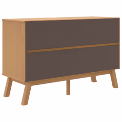 vidaXL Sideboard Storage Cupboard Highboard Side Cabinet Brown Solid Wood Pine - Additional view 9