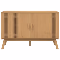 vidaXL Sideboard Storage Cupboard Highboard Side Cabinet Brown Solid Wood Pine - Additional view 7