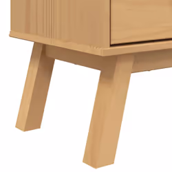 vidaXL Bookcase 4-Tier Bookshelf Storage Side Cabinet Brown Solid Wood Pine - Additional view 10