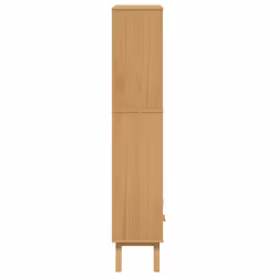 vidaXL Bookcase 4-Tier Bookshelf Storage Side Cabinet Brown Solid Wood Pine - Additional view 7