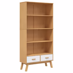 VidaXL 358614, Brown, White, Wood, Wood, Pinewood, Wood, 875 mm, 350 mm