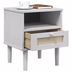 VidaXL 358011 nightstand/bedside table White - Additional view 4