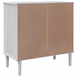 vidaXL Drawer Cabinet File Drawer Chest SENJA Rattan Look Solid Wood Pine - white - Additional view 7