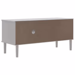 vidaXL TV Cabinet TV Unit TV Stand Cabinet SENJA Rattan Look Solid Wood Pine - white - Additional view 7