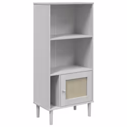 VidaXL 358059, White, Wood, Wood, Pinewood, Polyrattan, Wood, 600 mm, 350 mm
