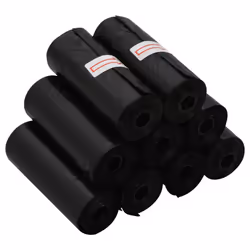 vidaXL Dog Poop Bags Pet Dog Waste Bags Leak Proof Poo Bag 750 pcs Black PE