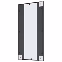 vidaXL Wall Mirror Hallway Makeup Mirror Hanging Mirror Black Rectangle Iron - 40 x 80 cm - Additional view 4