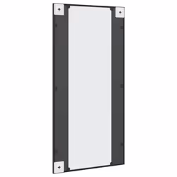 vidaXL Wall Mirror Hallway Makeup Mirror Hanging Mirror Black Rectangle Iron - 50 x 100 cm - Additional view 4
