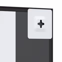 vidaXL Wall Mirror Hallway Makeup Mirror Hanging Mirror Black Rectangle Iron - 30 x 30 cm - Additional view 5