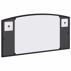vidaXL Wall Mirror Hall Bedroom Makeup Mirror Hanging Mirror Black Arch Iron - 60 x 30 cm - Additional view 4