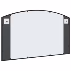 vidaXL Wall Mirror Hall Bedroom Makeup Mirror Hanging Mirror Black Arch Iron - 100 x 60 cm - Additional view 4