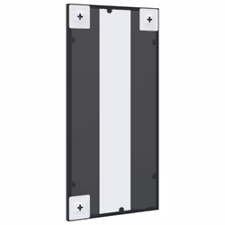 vidaXL Wall Mirror Hallway Makeup Mirror Hanging Mirror Black Rectangle Iron - 30 x 60 cm - Additional view 4
