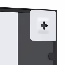 vidaXL Wall Mirror Hallway Makeup Mirror Hanging Mirror Black Rectangle Iron - 30 x 60 cm - Additional view 5