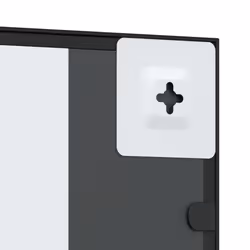 vidaXL Wall Mirror Hallway Makeup Mirror Hanging Mirror Black Rectangle Iron - 30 x 100 cm - Additional view 5