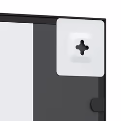 vidaXL Wall Mirror Hallway Makeup Mirror Hanging Mirror Black Rectangle Iron - 40 x 50 cm - Additional view 5