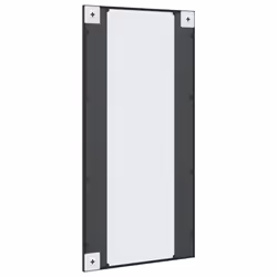 vidaXL Wall Mirror Hallway Makeup Mirror Hanging Mirror Black Rectangle Iron - 50 x 100 cm - Additional view 4