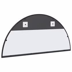 vidaXL Wall Mirror Hall Bedroom Makeup Mirror Hanging Mirror Black Arch Iron - Additional view 4