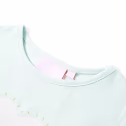 Kids' T-shirt Short Sleeves Children's T Shirt Tee Rainbow and Palm Print - mint, 128