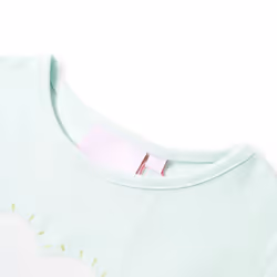 Kids' T-shirt Short Sleeves Children's T Shirt Tee Rainbow and Palm Print - mint, 140