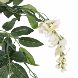 vidaXL Artificial Wisteria Tree Artificial Plant 840 Leaves Green and White - 200 cm