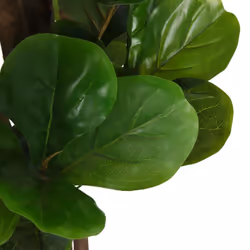 vidaXL Artificial Fiddle Leaf Fig Tree Artificial Fake Plant 96 Leaves Green - 120 cm