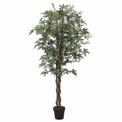 vidaXL Artificial Maple Tree Fake Plant Artificial Plant 756 Leaves Green - 180 cm