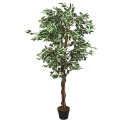 vidaXL Artificial Ficus Tree Fake Plant Artificial Plant 756 Leaves Green - 180 cm