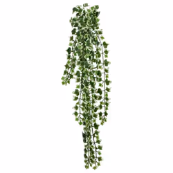 vidaXL Artificial Hanging Plants Fake Plant Artificial Plant 12 pcs 339 Leaves - green and white
