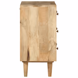 vidaXL Drawer Cabinet Home Storage Drawer Chest File Cabinet Solid Wood Mango