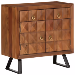 vidaXL Drawer Cabinet Honey Brown 70x35x70 cm Solid Wood Acacia drawer chest